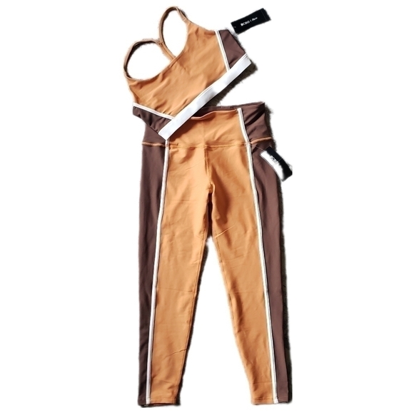 BCBG Paris Highline Colorblock  Leggin & Sport Top Size M - Picture 4 of 12